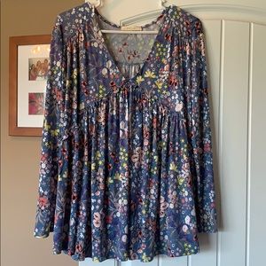EUC Entro babydoll Top sz Large